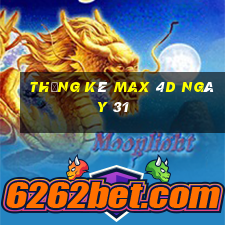 Thống kê Max 4D ngày 31