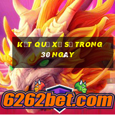 kết quả xổ số trong 30 ngày