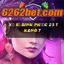 xổ số bình phước 23 tháng 7