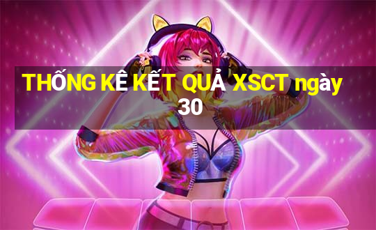 THỐNG KÊ KẾT QUẢ XSCT ngày 30