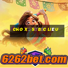 cho xổ số bạc liêu