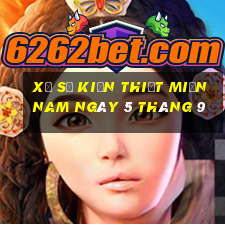 xổ số kiến thiết miền nam ngày 5 tháng 9