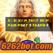 xổ số kiến thiết miền nam ngày 5 tháng 9