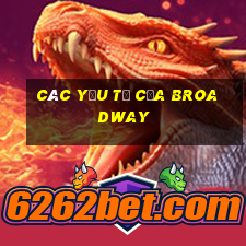 Các yếu tố của Broadway