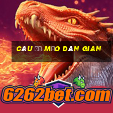 câu đố mẹo dân gian