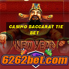 casino baccarat tie bet