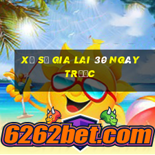 xổ số gia lai 30 ngày trước