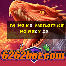 Thống kê vietlott KENO ngày 25