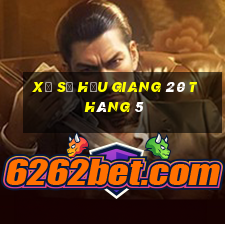 xổ số hậu giang 20 tháng 5