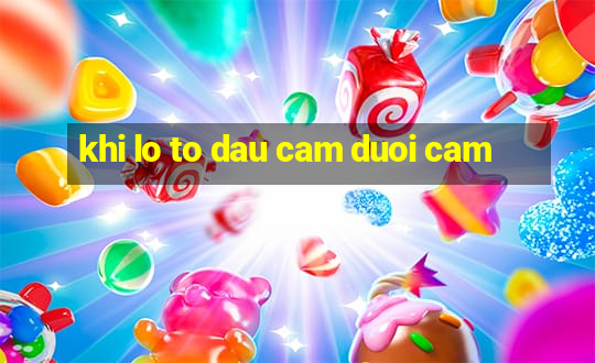 khi lo to dau cam duoi cam