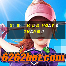 xổ số đắk lắk ngày 9 tháng 4