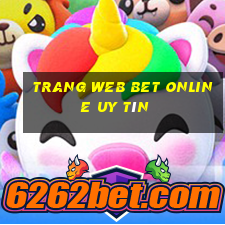 trang web bet online uy tín