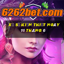 xổ số kiến thiết ngày 11 tháng 6