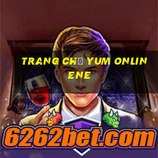 Trang chủ Yum onlinene