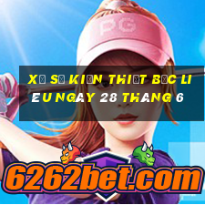 xổ số kiến thiết bạc liêu ngày 28 tháng 6