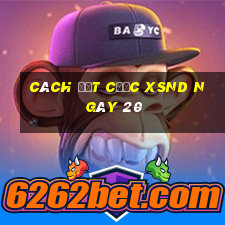 Cách đặt cược XSND ngày 20