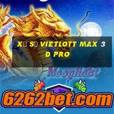 xổ số vietlott max 3d pro