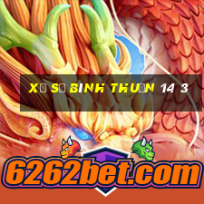 xổ số bình thuận 14 3