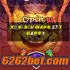 xổ số hậu giang 27 tháng 1