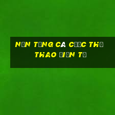 Nền tảng cá cược thể thao điện tử