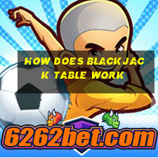 how does blackjack table work