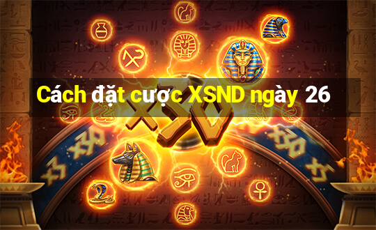 Cách đặt cược XSND ngày 26