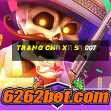 Trang chủ xổ số 007