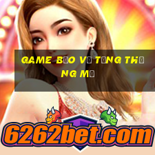 game bảo vệ tổng thống mỹ