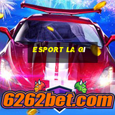 esport la gì