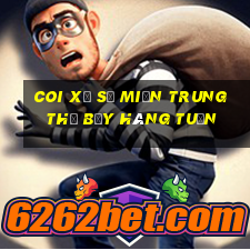 coi xổ số miền trung thứ bảy hàng tuần