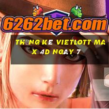 Thống kê vietlott Max 4D ngày 7