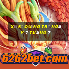 xổ số quảng trị ngày 7 tháng 7