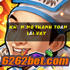 khả năng thanh toán lãi vay