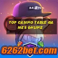 top casino table games online