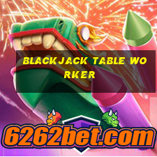 blackjack table worker