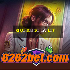 quả xổ số đà lạt