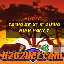 Thống kê Xổ Số quảng ninh ngày 7