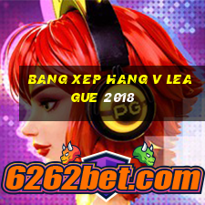 bang xep hang v league 2018