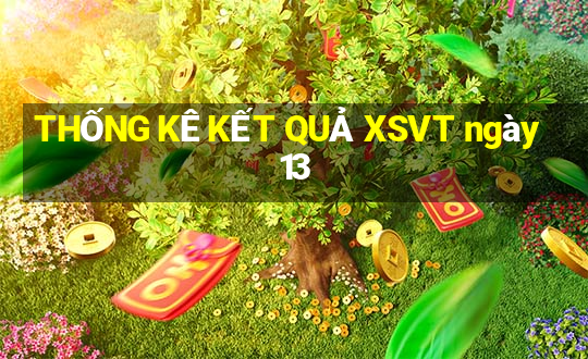 THỐNG KÊ KẾT QUẢ XSVT ngày 13