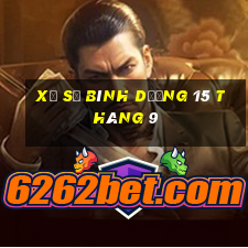 xổ số bình dương 15 tháng 9