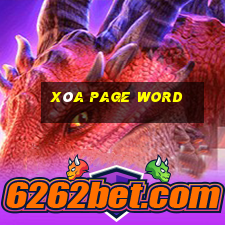 xóa page word