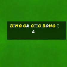 bảng cá cược bóng đá