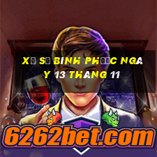 xổ số bình phước ngày 13 tháng 11