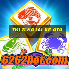 thi bằng lái xe oto