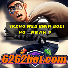 Trang web bwin Boeing Đăng nhập