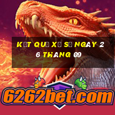 kết quả xổ số ngày 26 tháng 09