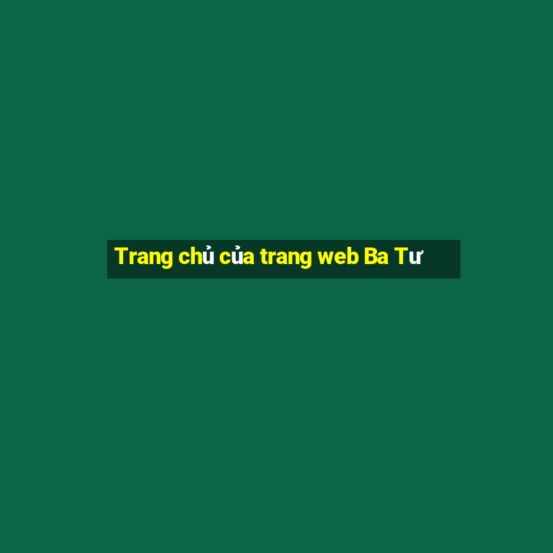 Trang chủ của trang web Ba Tư