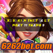 xổ số kiến thiết đà lạt ngày 11 tháng 9