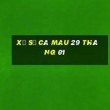 xổ số cà mau 29 tháng 01