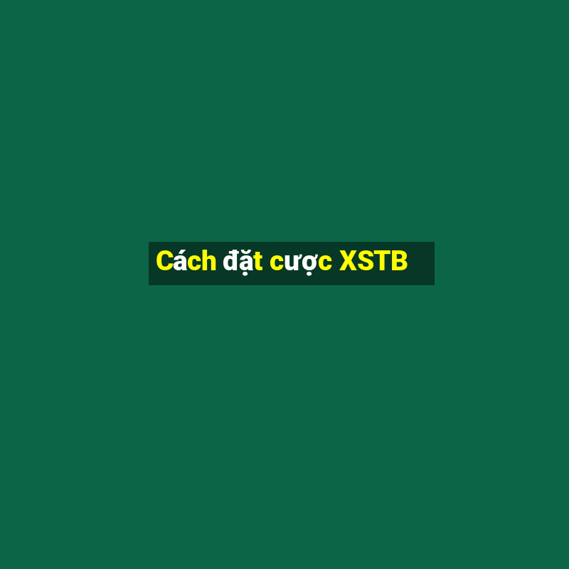 Cách đặt cược XSTB